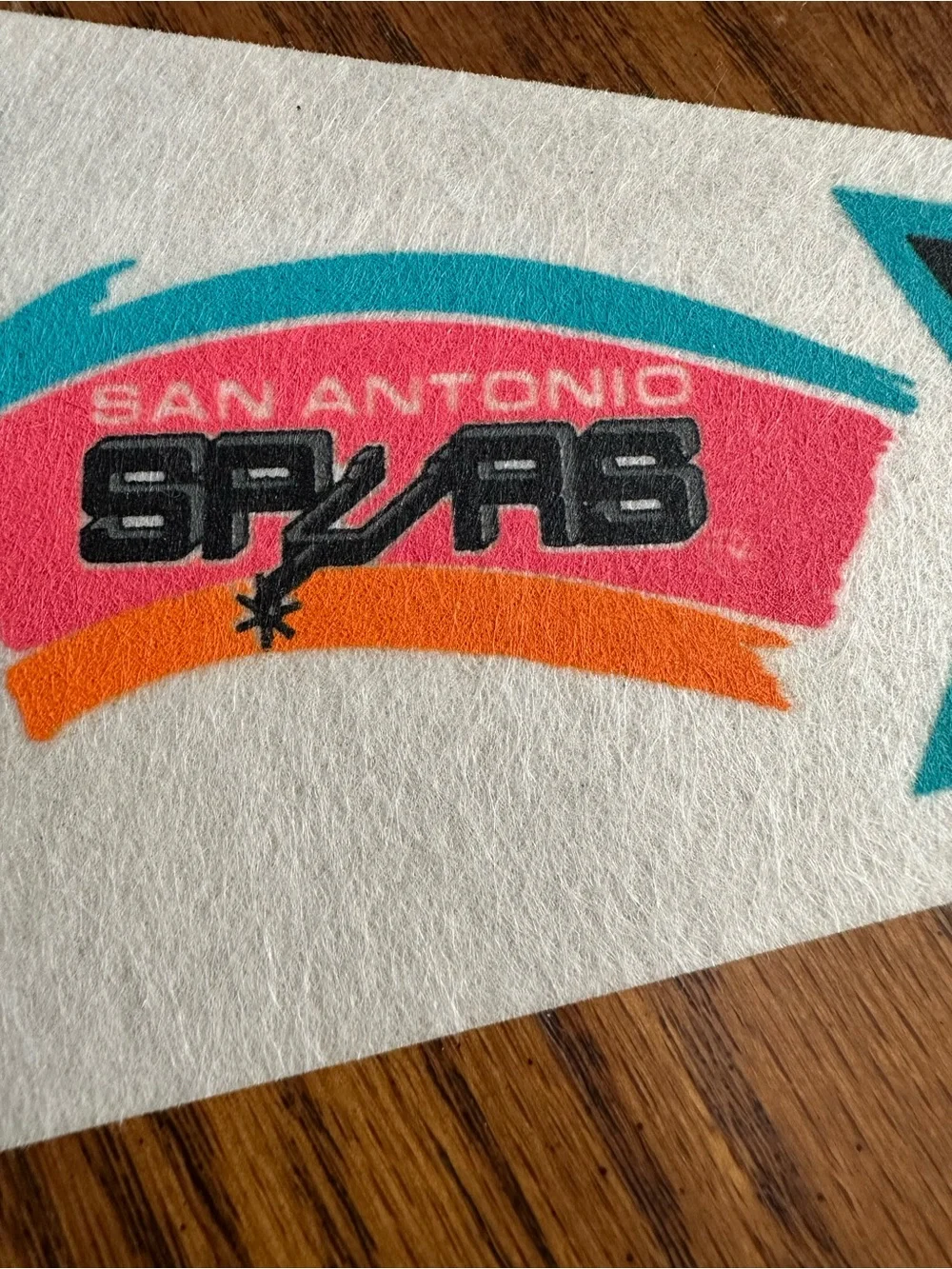 Vintage 1990s David Robinson San Antonio Spurs pennant